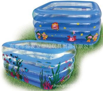 嬰兒水池/Baby pool 【新款熱銷】美時(shí)利心心相印三環(huán)方形泳池 大人兒童游泳池