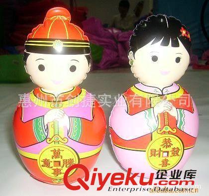 充氣不倒翁打擊柱 【工廠定做】充氣財(cái)神爺不倒翁 PVC充氣打擊柱 來圖來樣定做原始圖片2