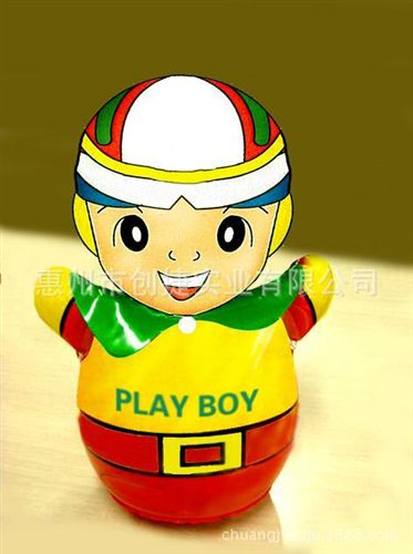 充氣不倒翁打擊柱 【工廠定做】充氣財(cái)神爺不倒翁 PVC充氣打擊柱 來圖來樣定做原始圖片3
