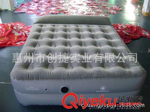 充氣沙發(fā)凳 【廠家訂做】戶外便攜充氣床 蜂窩充氣植絨床 車載充氣床原始圖片2