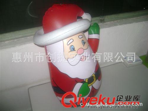 充氣圣誕用品 【工廠(chǎng)定做】充氣圣誕雪人不倒翁 充氣圣誕老人不倒翁 圣誕節(jié)用品