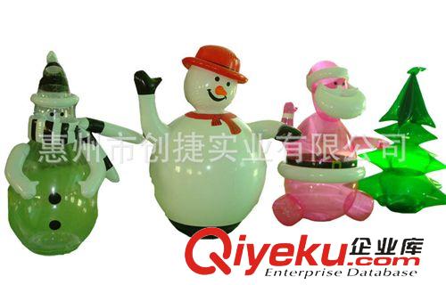 充氣圣誕用品 【工廠定做】各種形狀大小白色充氣雪人 各種款充氣PVC白色雪人原始圖片3