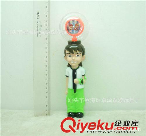 閃光玩具 BEN 10公仔閃光音樂轉(zhuǎn)球 五燈帶音樂 動漫人偶閃光音樂風(fēng)車