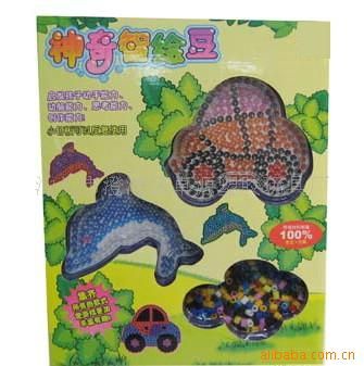 燙壓類玩具 供應(yīng)ZY92861智力燙壓拼珠,拼珠玩具