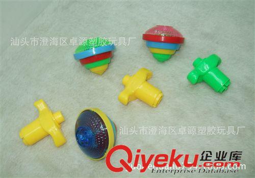 體育玩具 {zx1}款兒童陀螺玩具 多層間色款 上鏈七彩閃光陀螺原始圖片2