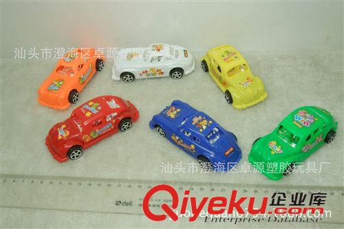 小玩具一元以下 兒童牙刷贈品小玩具廠家 10.6CM鍍座貼標回力車 4款6色混裝原始圖片2