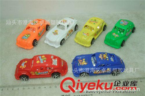 小玩具一元以下 兒童牙刷贈品小玩具廠家 10.6CM鍍座貼標回力車 4款6色混裝原始圖片3