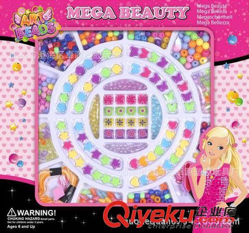 兒童化妝飾品玩具 供應{zx1}珠子飾品,女孩飾品配件 益智過家家游戲玩具原始圖片3