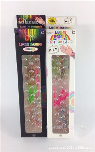 兒童化妝飾品玩具 供應(yīng)DIY彩虹手鏈 DIY手工編織材料  兒童變形彩色手鏈飾品批發(fā)