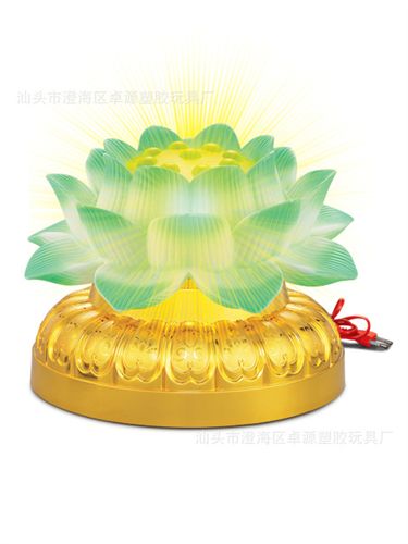 精品工藝品 供應(yīng)新品年貨擺設(shè)大蓮花轉(zhuǎn)燈 廠家直銷原始圖片2