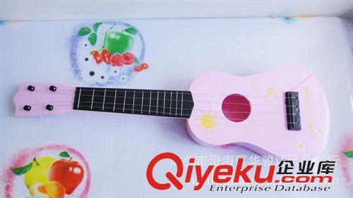 樂器玩具類 新款多彩炫彩兒童仿真吉它樂器玩具 可彈出音樂聲真琴弦迷爾吉它原始圖片2