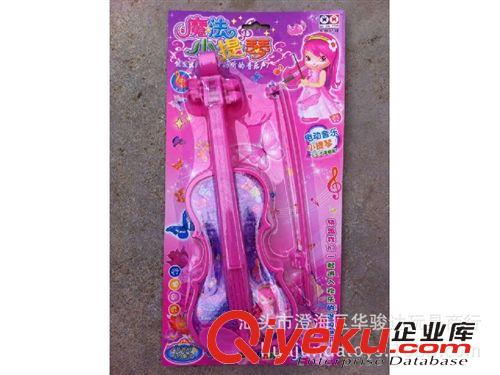 樂器玩具類 新款熱銷電動魔法小提琴有帶音樂紅,蘭,黃(三色混裝) 女孩玩具原始圖片2