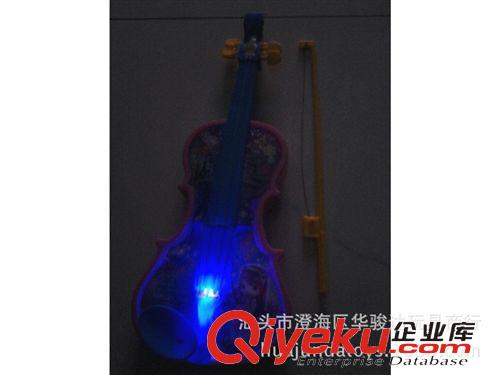 樂器玩具類 新款熱銷電動魔法小提琴有帶音樂紅,蘭,黃(三色混裝) 女孩玩具原始圖片3