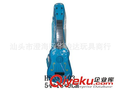 樂器玩具類 新款多彩炫彩兒童仿真吉它樂器玩具 可彈出音樂聲真琴弦迷爾吉它原始圖片3