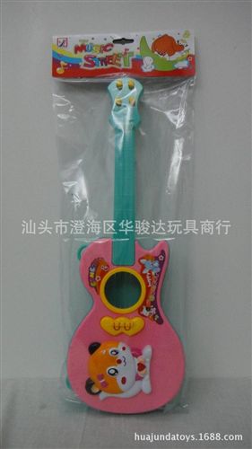 樂器玩具類 2014年4月新產(chǎn)品兒童卡通人物吉它 /動物琴 兒童仿真迷你小吉它原始圖片3