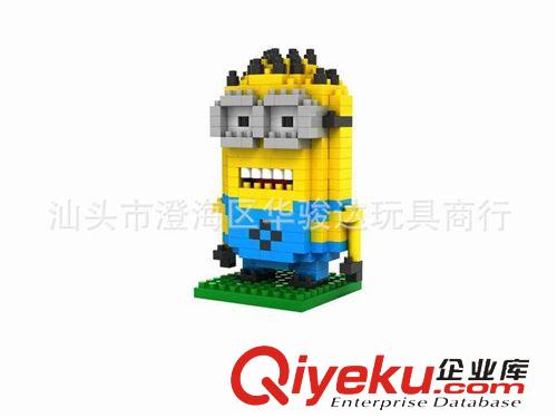 益智類 俐智積木loz小顆粒鉆石拼裝兒童玩具9161卑鄙的我小黃人胖仆人原始圖片2