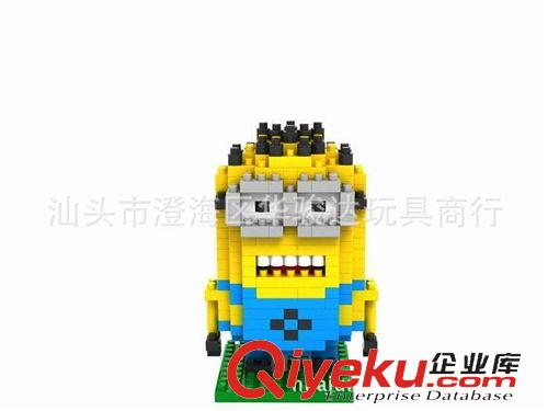 益智類 俐智積木loz小顆粒鉆石拼裝兒童玩具9161卑鄙的我小黃人胖仆人原始圖片3