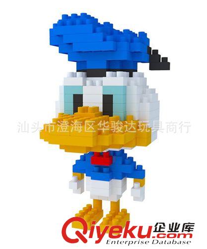 益智類 暢銷新品唐老鴨積木 兒童趣味智力玩具 益智啟蒙類 可愛動物積木原始圖片2