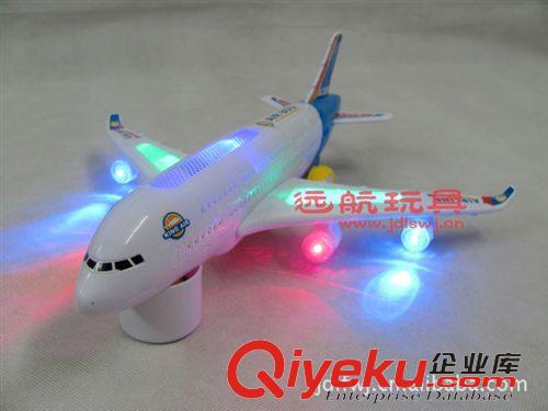 電動(dòng)類 電動(dòng)飛機(jī)玩具 空客A380 飛機(jī) 仿真聲音 五彩燈光 NO.lx161