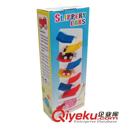 木制玩具 樓梯滑翔車 木制云霄飛車 寶寶{za}的車車 兒童玩具 木質(zhì)滑滑車原始圖片2