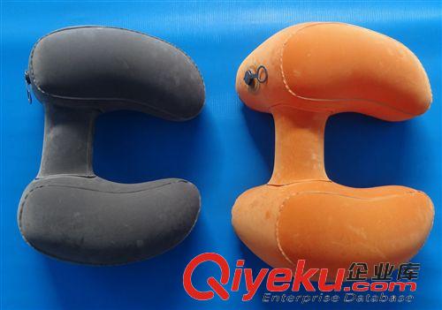 戶外用品 專業生產PVC充氣植絨多功能枕頭、U型、保健旅行枕、H型枕頭