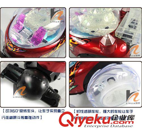 200元電動混批區 LH013518 四通遙控翻斗車 特技車 6燈帶音樂原始圖片2