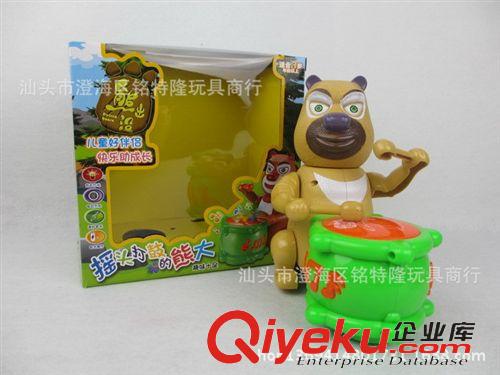 打鼓玩具 廠家直銷電動(dòng)燈光音樂打鼓 熊出沒打鼓 電動(dòng)打鼓 爸爸去哪兒 玩具原始圖片3