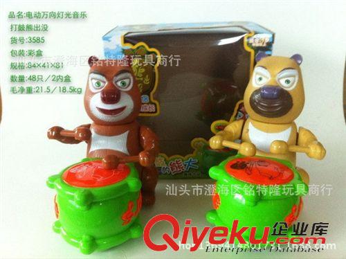 打鼓玩具 供應(yīng)電動(dòng)萬向燈光音樂打鼓卡通象 電動(dòng)玩具 地?cái)偀徜N玩具