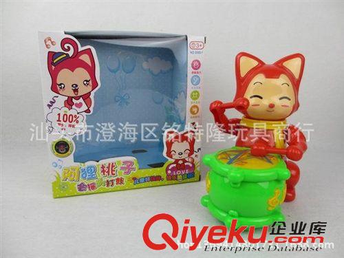 打鼓玩具 批發(fā)電動萬向燈光音樂打鼓玩具 兒童電動玩具 地攤熱銷原始圖片2