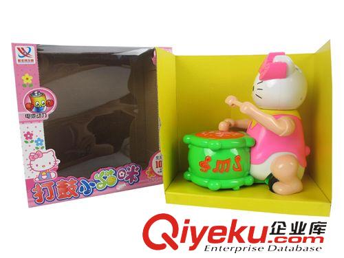 打鼓玩具 廠家直銷(xiāo) KT貓打鼓玩具 電動(dòng)萬(wàn)向燈光音樂(lè)打鼓KT貓 地?cái)偀徜N(xiāo)貨原始圖片2