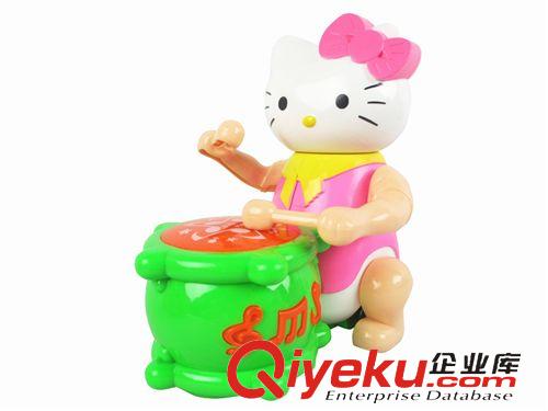 打鼓玩具 廠家直銷(xiāo) KT貓打鼓玩具 電動(dòng)萬(wàn)向燈光音樂(lè)打鼓KT貓 地?cái)偀徜N(xiāo)貨原始圖片3