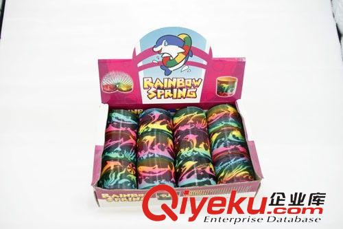彩虹圈 8CM印五角星12只 展示盒彩虹圈 臺灣色彈力圈 兒童玩具原始圖片2