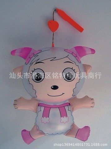 新年禮品/玩具 羊年新款玩具 兒童手提燈光音樂燈籠 炫彩賀歲羊 帶元寶燈籠