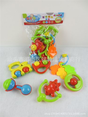 嬰幼兒系列 批發(fā) 嬰兒玩具搖鈴6件套裝 禮品廣告 搖鈴嬰幼兒玩具原始圖片2