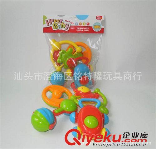 嬰幼兒系列 4只莊組合（小車，手機(jī)，揺鈴，飛碟)嬰兒玩具 塑料環(huán)保搖鈴