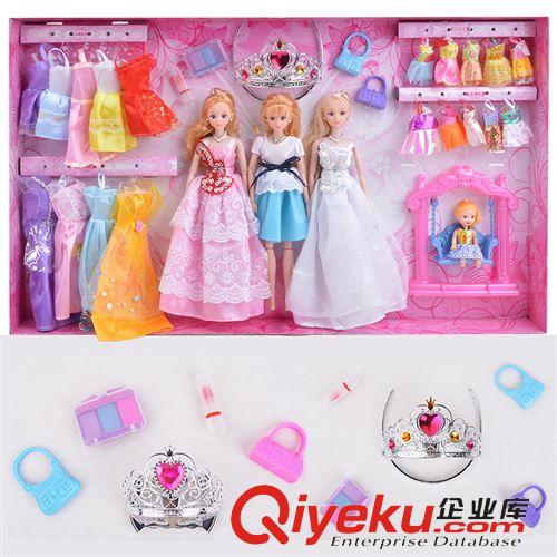 芭比,公仔類玩具 艾芘兒70CM芭比娃娃 女孩過家家玩具（6關(guān)節(jié)） gd豪華套裝禮盒原始圖片2