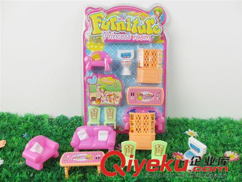 過家家玩具 兒童過家家玩具 樂趣味小家園 仿真房間家具 小房子 芭比配件原始圖片3