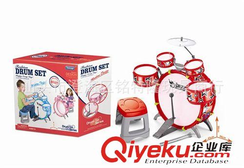 樂器類玩具 全網{zd1}價 促銷塑料爵士鼓 40CM套裝紅色爵士鼓 兒童音樂手敲鼓原始圖片2