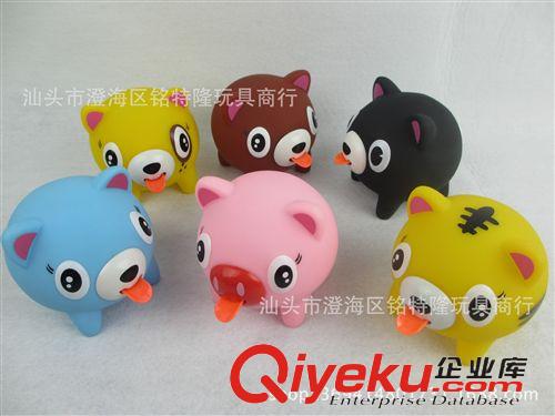 禮品廣告 LOGO訂制 廠家直銷 搪膠吐舌發音公仔 發泄玩具 減壓娃聚批發 發音公仔原始圖片3