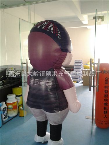 其他模型玩具 黑巧弟弟行動(dòng)氣偶，pvc充氣廣告模型,pvc充氣廣告產(chǎn)品原始圖片3