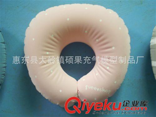 其他床上用品 充氣粉紅小肩枕，PVC充氣家居用品，PVC充氣廣告模型原始圖片2