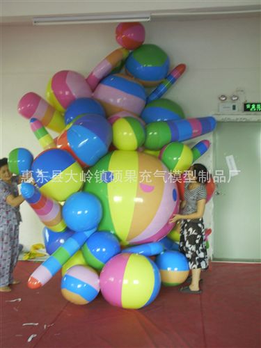 其他充氣玩具 PVC 充氣球王，PVC充氣玩具，PVC充氣廣告模型原始圖片3