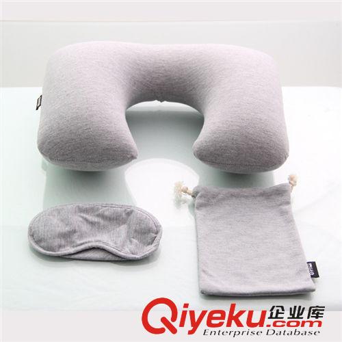 植絨枕頭 眼罩系列 供應(yīng)：gd旅行三寶吹氣枕頭【辦公室午休 旅行休閑護(hù)頸好幫手】