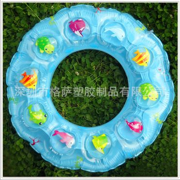 泳圈系列 廠家直銷50-90CM充氣泳圈 充氣兒童水晶圈 游泳圈 充氣游泳圈原始圖片3