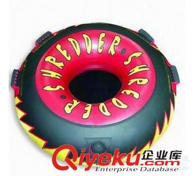 劃水圈 水上玩具系列 吹氣帶手把拖拉劃水圈  吹氣雙人劃水圈【高彈力材料加工而成】原始圖片2