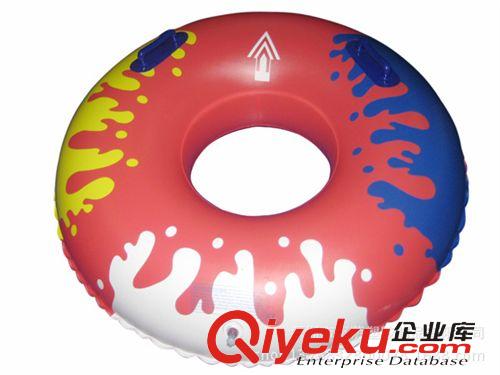 劃水圈 水上玩具系列 PVC充氣兒童劃水圈 圓形帶手把劃水圈  充氣拖拉劃水圈原始圖片3
