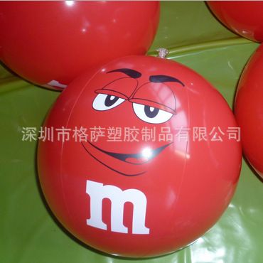 沙灘球系列 供應(yīng):充氣紅色笑臉球 PVC沙灘球 充氣玩具【新品上市】原始圖片2