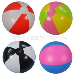 沙灘球系列 充氣六片球 充氣沙灘波 PVC球 玩具球 發光波原始圖片2
