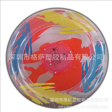 充氣玩具飛盤系列 【工廠生產(chǎn)】PVC卡通飛盤 氣帶LOGO印刷飛盤 充氣廣告飛碟原始圖片3