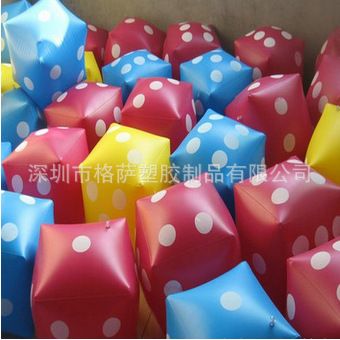 充氣篩子系列 【廠家制定】TPU充氣骰子 PVC吹氣篩子 充氣立方體 加印logo